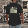 I'm Booked Tonight Cozy Floral Book Lover Graphic Men's Back Print T-Shirt