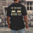 I'm This Many Books Old Read Book 2nd Birthday 2 Years Old Men's Back Print T-Shirt