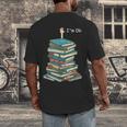 I'm Ok Books Reading Books Lover National Book Day Men's Back Print T-Shirt