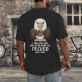Introvert Eagle And Coffee Lovers Men's Back Print T-Shirt Introvert Eagle And Coffee Lovers Men's Back Print T-Shirt
