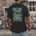 Introvert Nature Lover Introverted Forest Lover & Tree Men's Back Print T-Shirt