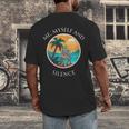 Introvert Relaxation Me Myself And Silence Summer Vacation Men's Back Print T-Shirt