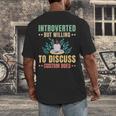 Introvert Saying Antisocial Sarcasm Introverts Men's Back Print T-Shirt Introvert Saying Antisocial Sarcasm Introverts Men's Back Print T-Shirt