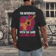 Introvert Singers Singing Sad Song Classical Music Lovers Men's Back Print T-Shirt