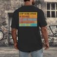 Introvert Stop Being Afraid Of Silence Just Awkward Men's Back Print T-Shirt Introvert Stop Being Afraid Of Silence Just Awkward Men's Back Print T-Shirt