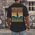 Introvert But Willing To Discuss Running Men's Back Print T-Shirt Introvert But Willing To Discuss Running Men's Back Print T-Shirt