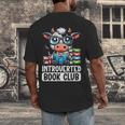 Introverted Book Club Reading Lover Cow Men's Back Print T-Shirt