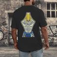 Introverted Fountain Pen Enthusiast Smiling Face Men's Back Print T-Shirt Introverted Fountain Pen Enthusiast Smiling Face Men's Back Print T-Shirt