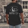 Introverted Willing To Discuss Cats And Books Men's Back Print T-Shirt
