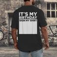 It's My Birthday Sign Boy Men Decoration Guestbook Men's Back Print T-Shirt It's My Birthday Sign Boy Men Decoration Guestbook Men's Back Print T-Shirt