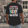 It's Book Fair Week Men's Back Print T-Shirt It's Book Fair Week Men's Back Print T-Shirt