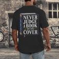 Never Judge a Book By Its Cover Men's Back Print T-Shirt