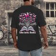 Just a Girl Who Loves Books Reading Book Butterfly Bookworm Men's Back Print T-Shirt