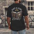Just A Girl Who Loves Books Witchcraft Spell Book Halloween Men's Back Print T-Shirt