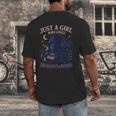 Just a Girl Who Loves Dragons And Books Fantasy Men's Back Print T-Shirt Just a Girl Who Loves Dragons And Books Fantasy Men's Back Print T-Shirt