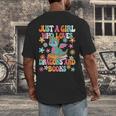 Just A Girl Who Loves Dragons And Books Reading Bookworm Men's Back Print T-Shirt Just A Girl Who Loves Dragons And Books Reading Bookworm Men's Back Print T-Shirt