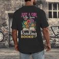 Just A Girl Who Loves Reading Books Men's Back Print T-Shirt Just A Girl Who Loves Reading Books Men's Back Print T-Shirt