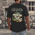 Just One More Chapter Book Lover Men's Back Print T-Shirt