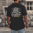 Just One More Chapter Bookish Book Reading Lover Heart Men's Back Print T-Shirt