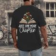 Just One More Chapter Floral Book Reading Girl Bookworm Men's Back Print T-Shirt