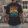 JUST ONE MORE CHAPTER Fun Reading Book Lover Men's Back Print T-Shirt JUST ONE MORE CHAPTER Fun Reading Book Lover Men's Back Print T-Shirt