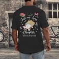 Just One More Chapter I Read Past My Bedtime Cat Book Lover Men's Back Print T-Shirt Just One More Chapter I Read Past My Bedtime Cat Book Lover Men's Back Print T-Shirt