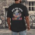Just One More Chapter Skeleton Reading Book Bookworm Reader Men's Back Print T-Shirt