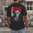 Kafka Franz Portrait Books And Literature Men's Back Print T-Shirt Kafka Franz Portrait Books And Literature Men's Back Print T-Shirt