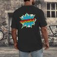 Kids Boys Benjamin Name Personalized Superhero Comic Book Men's Back Print T-Shirt