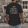 Kids The Littlest Book Club Member Book Lover Club Men's Back Print T-Shirt