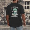 Kids I Read Past My Bedtime Cute Book Dragon Pajama Men's Back Print T-Shirt