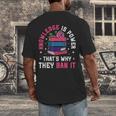 Knowledge Is Power Book Club Librarian Read Banned Books Men's Back Print T-Shirt