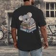 Koala Reading Book Pajama Sleep Men's Back Print T-Shirt Koala Reading Book Pajama Sleep Men's Back Print T-Shirt