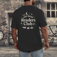 Late Night Readers Club Moon & Stars Book Lover Men's Back Print T-Shirt