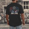Librarian 4th July Book Lover Bookworm Patriotic Books Men's Back Print T-Shirt