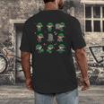 Librarian Book Lover Christmas Elf Reading Joy Men's Back Print T-Shirt