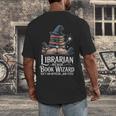 Librarian Because Book Wizard Isn't An Official Job Title Men's Back Print T-Shirt Librarian Because Book Wizard Isn't An Official Job Title Men's Back Print T-Shirt
