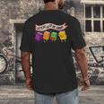 Librarian Let's All Go To The Library Cute Groovy Book Lover Men's Back Print T-Shirt