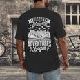 Library Where The Adventures Begin Librarian Book Readers Men's Back Print T-Shirt Library Where The Adventures Begin Librarian Book Readers Men's Back Print T-Shirt