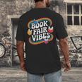 Library Book Fair Vibe Groovy Retro School Reading Nostalgic Men's Back Print T-Shirt Library Book Fair Vibe Groovy Retro School Reading Nostalgic Men's Back Print T-Shirt