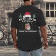 Most Likely To Read A Book On Christmas Love Reading Books Men's Back Print T-Shirt Most Likely To Read A Book On Christmas Love Reading Books Men's Back Print T-Shirt
