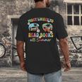 Most Likely To Read Books All Summer Book Lovers Men's Back Print T-Shirt Most Likely To Read Books All Summer Book Lovers Men's Back Print T-Shirt