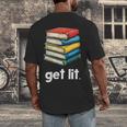 Get Lit With Books Men's Back Print T-Shirt Get Lit With Books Men's Back Print T-Shirt