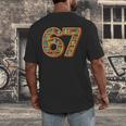 Literary 67 Bookshelf Six Seven Reading Meme Men's Back Print T-Shirt Literary 67 Bookshelf Six Seven Reading Meme Men's Back Print T-Shirt