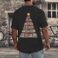 Literary Book Tree Bookish Shelf Art For Avid Readers Men's Back Print T-Shirt