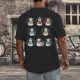Literary Winter Reading Snowmen Cozy Book Lover Pattern Men's Back Print T-Shirt Literary Winter Reading Snowmen Cozy Book Lover Pattern Men's Back Print T-Shirt