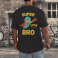 Little Cute Superhero Brother Comic Book Baby Bro Men's Back Print T-Shirt