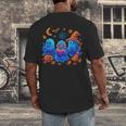 Little Ghost Coffee Tee Spooky Season Ghost Reading Book Men's Back Print T-Shirt