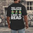 This Little Leprechaun Likes To Read St Patrick's Day Book Men's Back Print T-Shirt This Little Leprechaun Likes To Read St Patrick's Day Book Men's Back Print T-Shirt