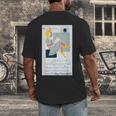 Little Miss Muffet Reading a Picture Book Men's Back Print T-Shirt Little Miss Muffet Reading a Picture Book Men's Back Print T-Shirt